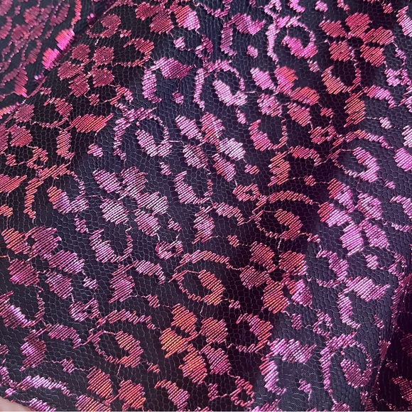 Stunning 1950s VTG Miss Jane Junior metallic lace cocktail swing dress - Picture 11 of 12